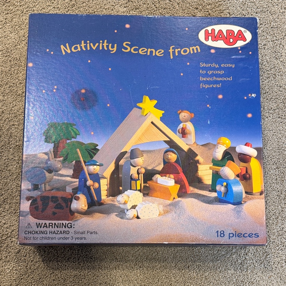 HABA Nativity Scene with Colorful Figures